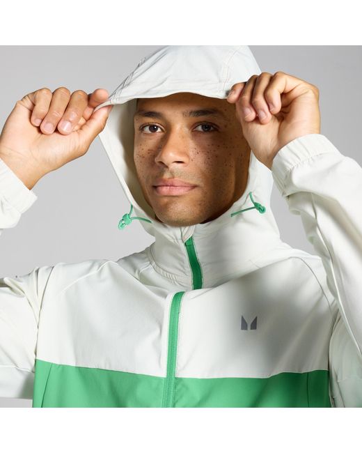 Giacca Bicolore Velocity Da Uomo di Mp in Green da Uomo