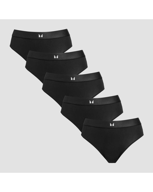 Mp Black Mid Rise Bikini Brief (5 Pack)