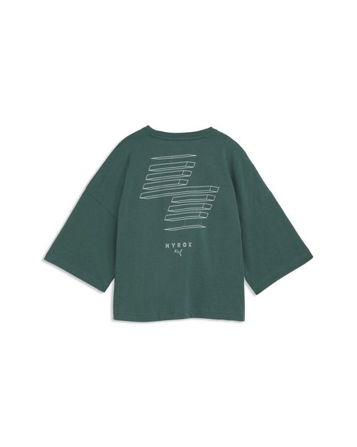 PUMA Green X Hyrox Cropped Lifestyle Tee