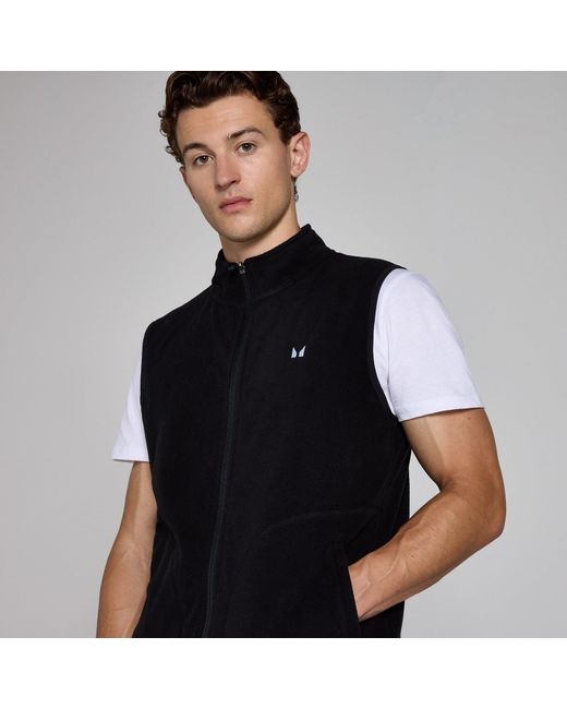 Mp Black Gilet Fleece for men