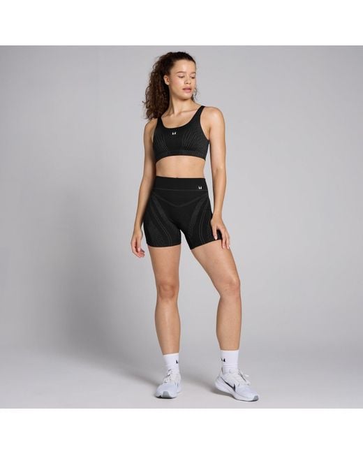 Mp Black Teo Seamless Linear Shorts