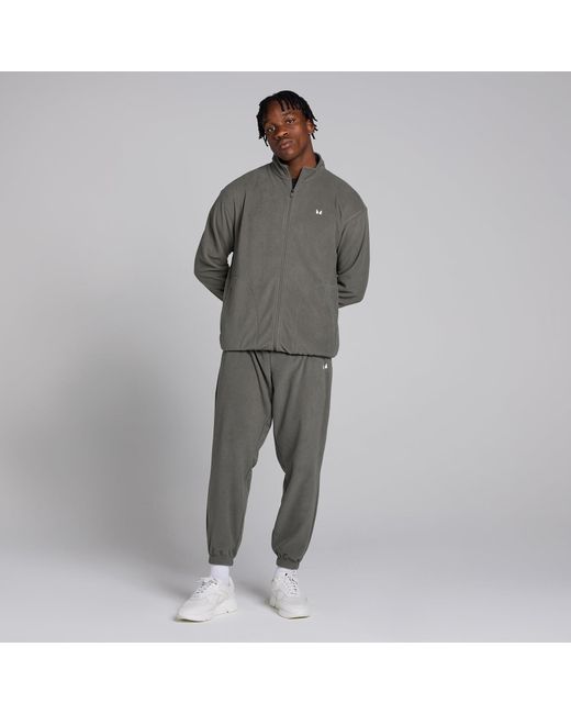 Mp Gray Zip Through Fleece for men