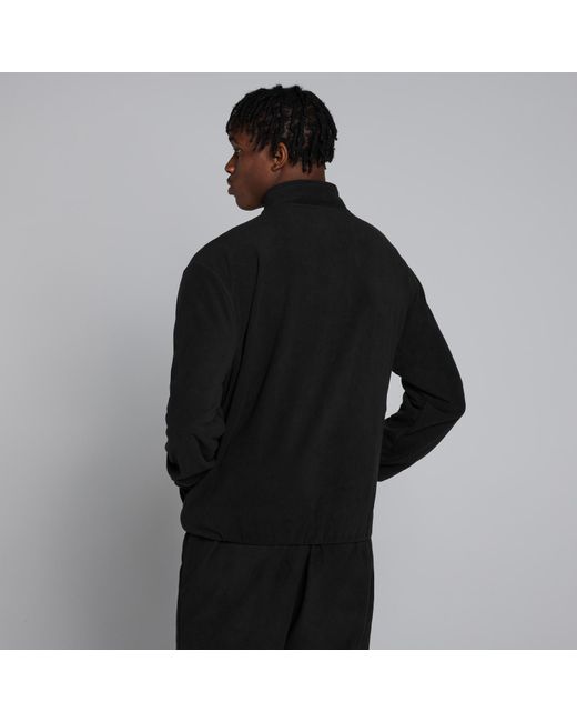 Mp Black Zip Through Fleece for men