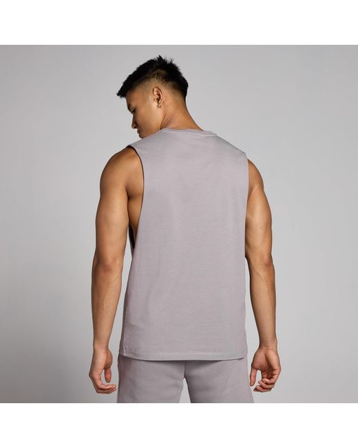 Mp Gray Rest Day Drop Armhole Tank for men