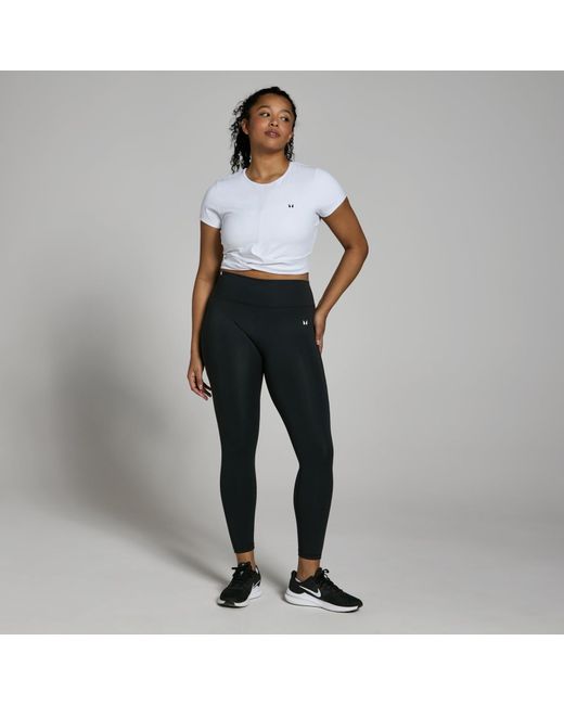 Mp White Power Short Sleeve Crop Top