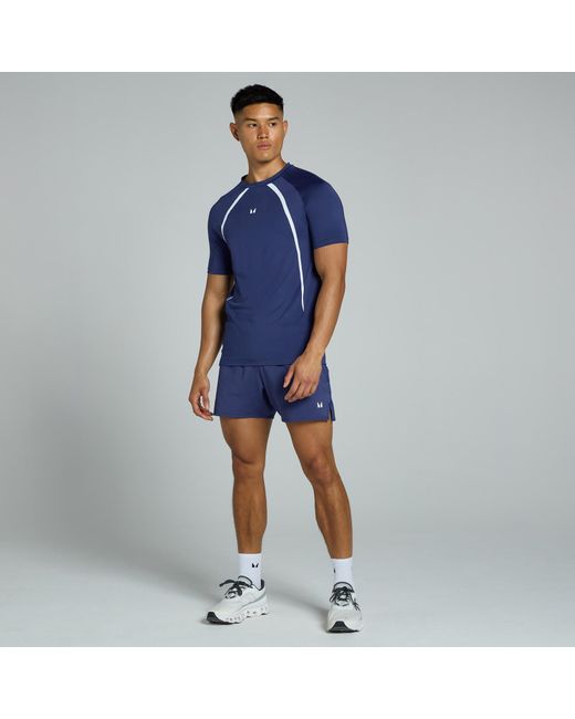 Mp Blue Teo Panel T-Shirt for men