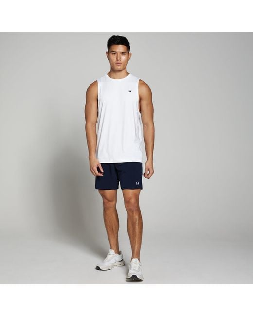 Mp White Training Tank Top for men