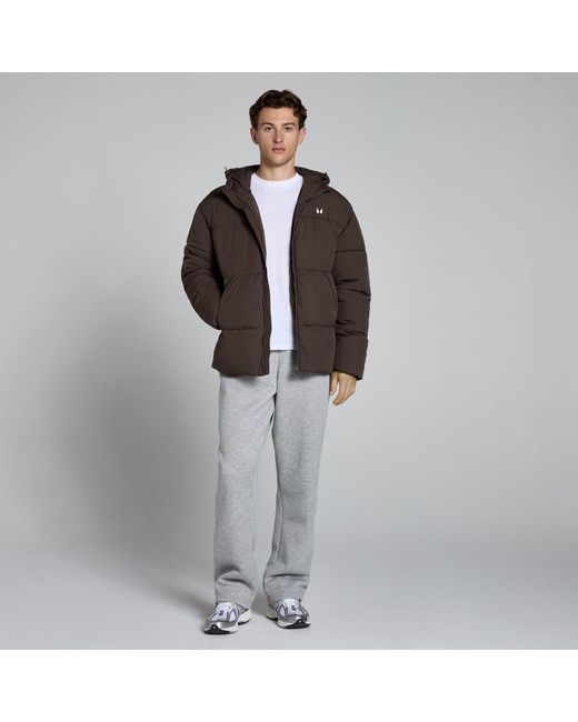 Mp Brown Short Puffer for men