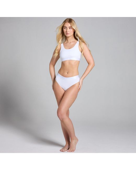 Mp Blue Mid Rise Bikini Brief (3 Pack)