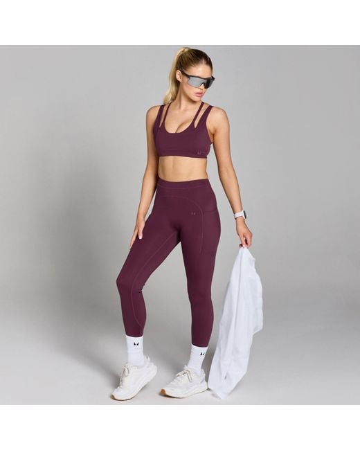 Mp Purple Teo Double Layer Sports Bra