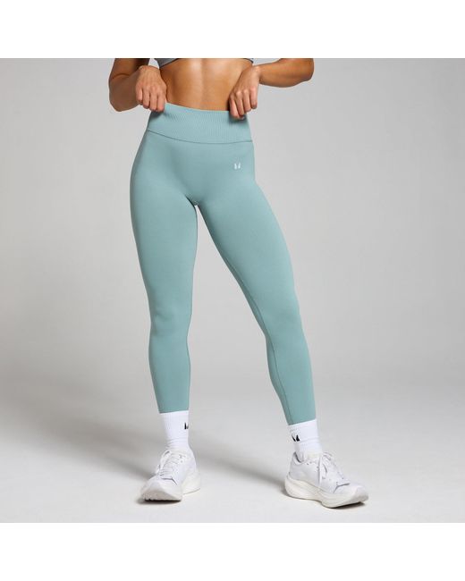 Mp Blue Teo Mid-Rise Seamless Leggings