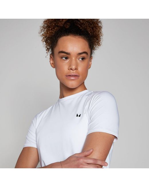 Mp White Training Short Sleeve T-shirt