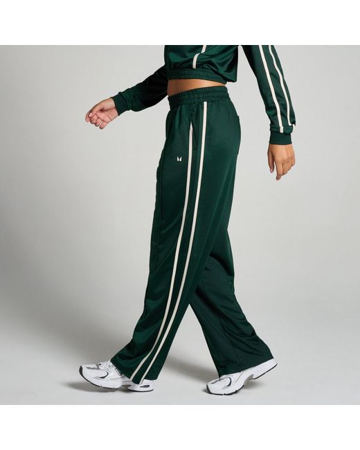 Mp Green Tricot Track Straight Leg Joggers