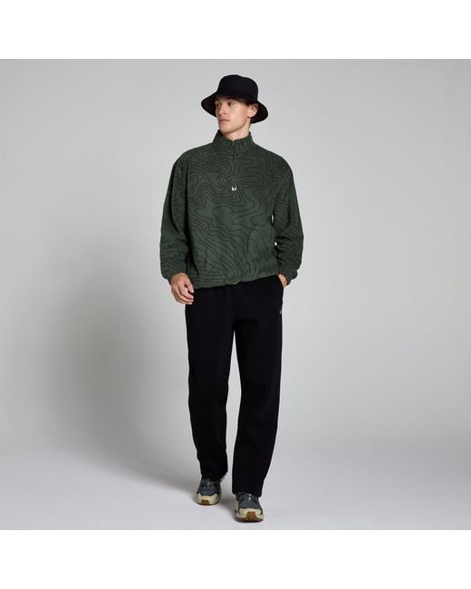 Forro Polar Estaado Con Cremallera De 1/4 Para Hombre De Mp de hombre de color Green