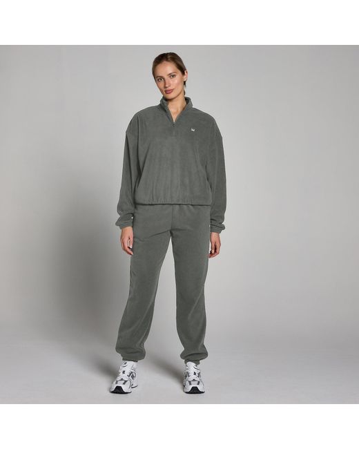 Mp Gray Funnel Neck 1/4 Zip Fleece