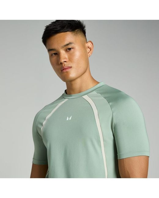 Mp Green Teo Panel T-Shirt for men