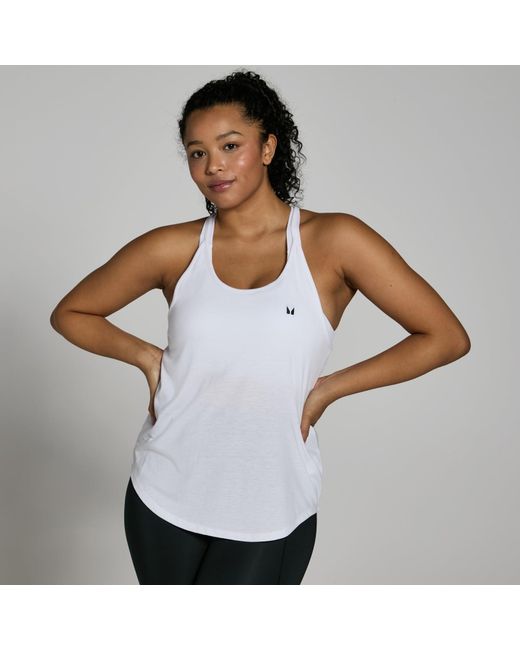 Mp White Training Strappy Vest
