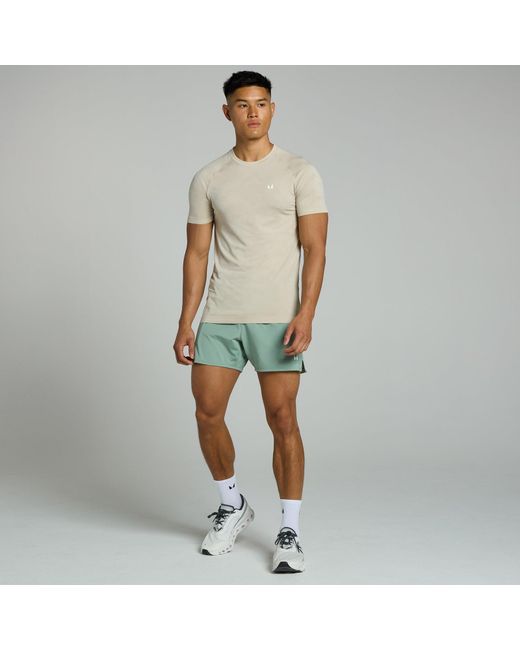 Mp Green Teo Muscle Fit Seamless T-Shirt for men