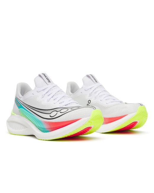 Saucony White Endorphin Pro 5 Trainers
