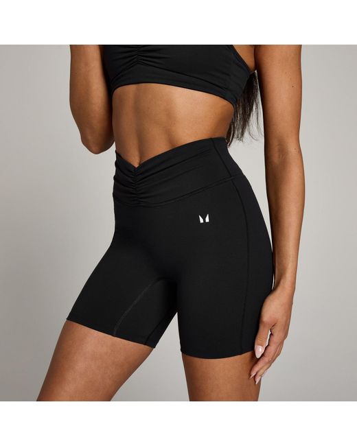 Mp Black Teo Ruched Front Shorts