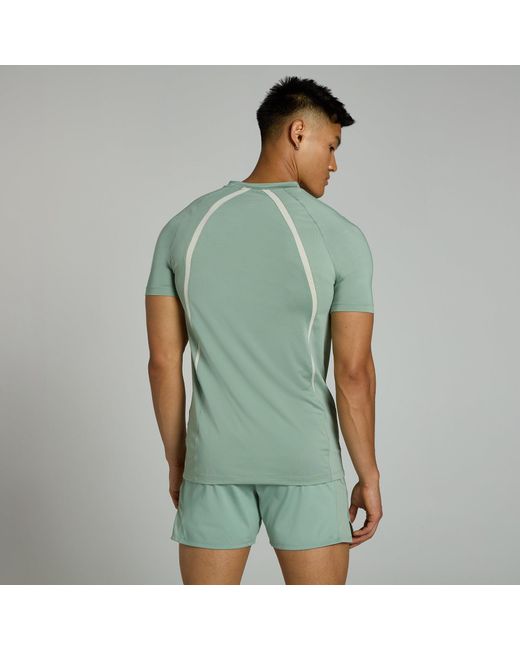 Mp Green Teo Panel T-Shirt for men