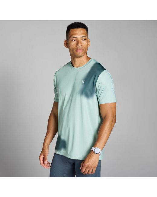 Camiseta De Rejilla Con Estaado Gráfico Velocity Para Hombre De Mp de hombre de color Blue