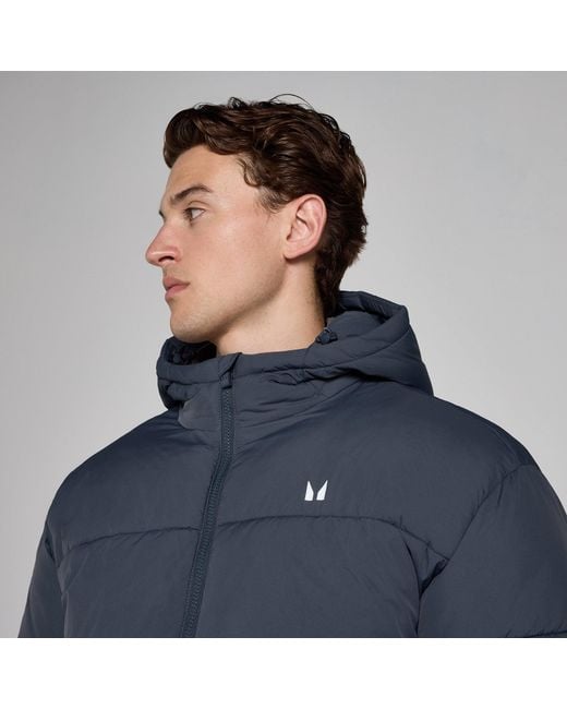 Mp Blue Short Puffer for men
