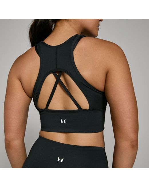 Mp Black Power Longline Sports Bra