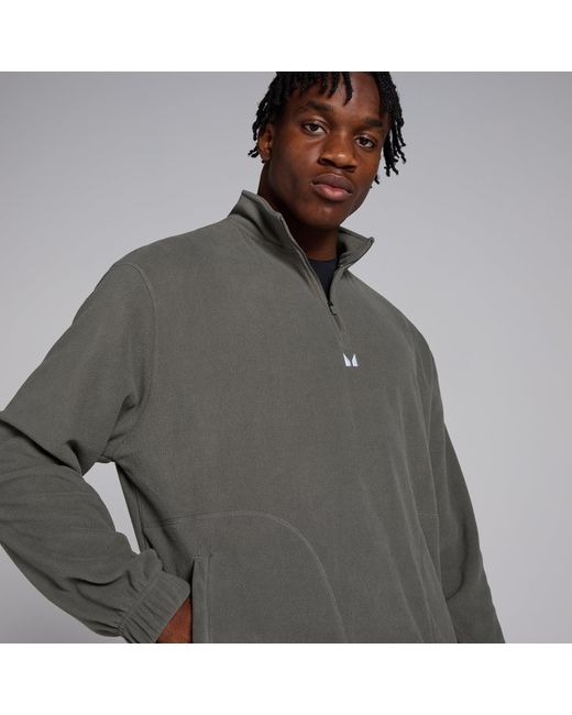 Mp Gray 1/4 Zip Fleece for men
