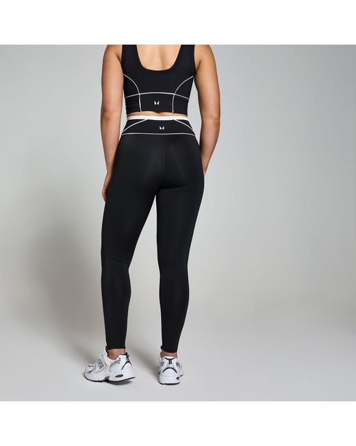 Mp Black Teo Contrast Texture Leggings