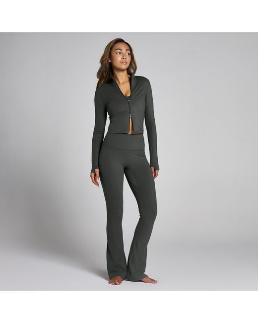 Mp Gray Teo Flared Leggings