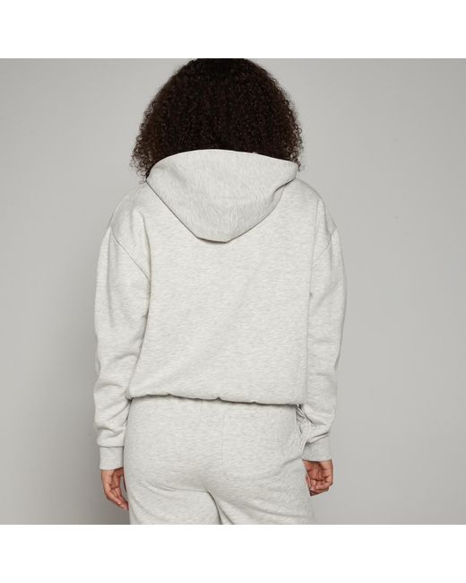 Felpa Con Cappuccio E Cerniera Basics Da Donna di Mp in Gray