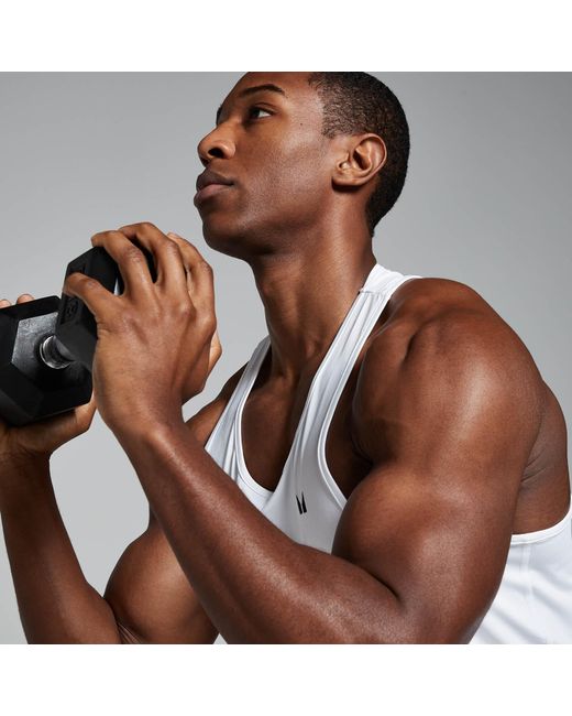 Mp White Training Vest for men