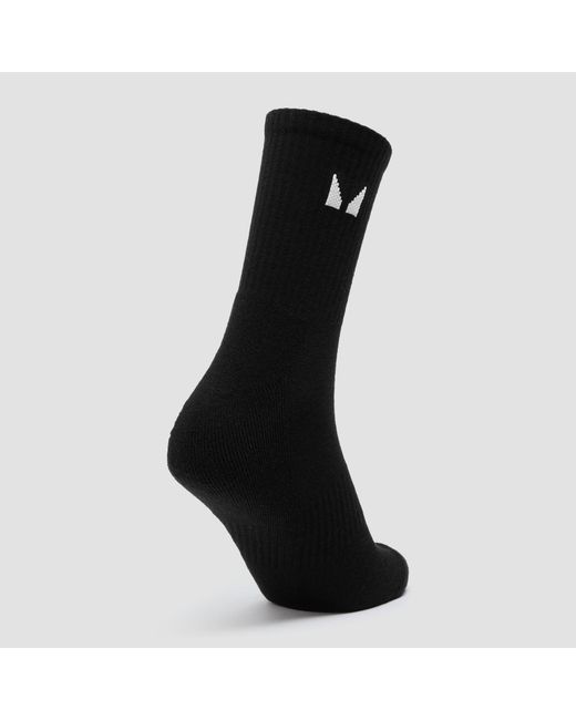 Mp Black Crew Socks (3 Pack)