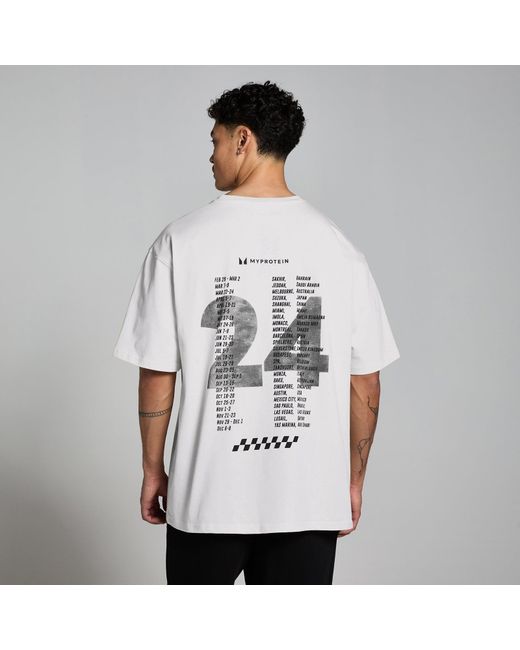 Mp Gray Race Day Graphic T-Shirt for men