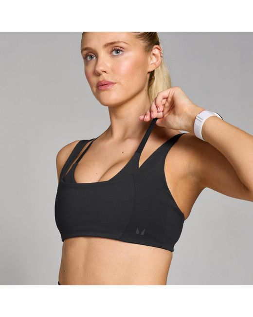 Mp Black Teo Double Layer Sports Bra