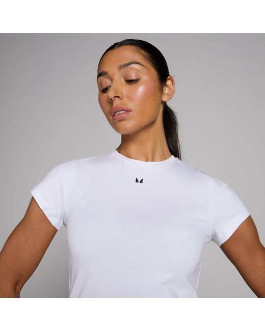 Mp White Basic Body Fit Short Sleeve T-shirt