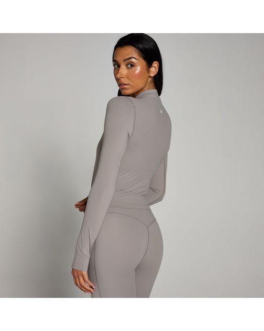 Mp Gray Teo Cropped Jacket