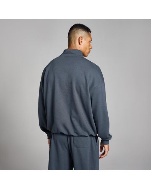 Camiseta Con Cremallera De 1/4 Teo Para Hombre De Mp de hombre de color Blue
