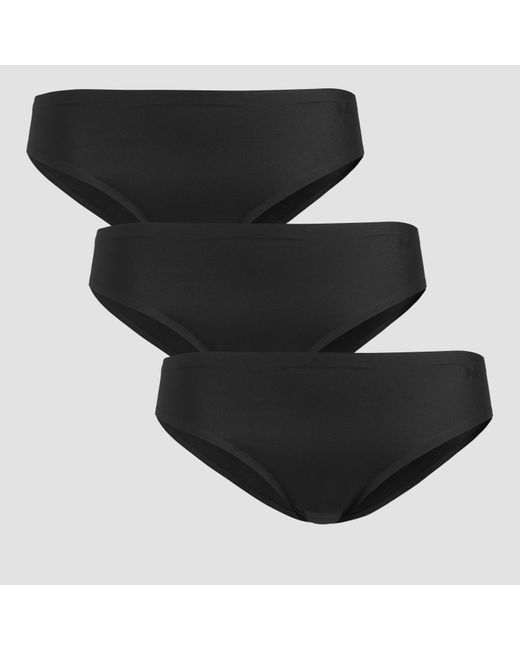 Mp Black Mid Rise No Vpl Bikini Brief (3 Pack)