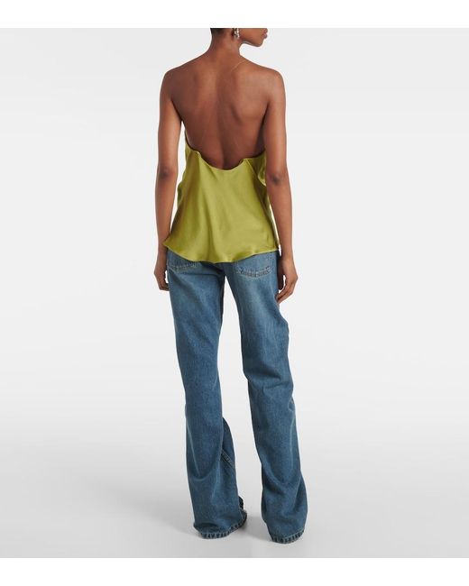 Y. Project Green Satin Top