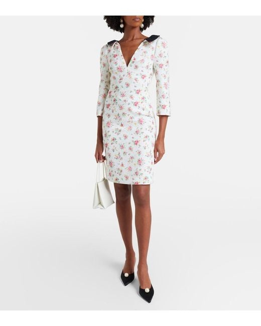 ShuShu/Tong Natural Floral Midi Dress