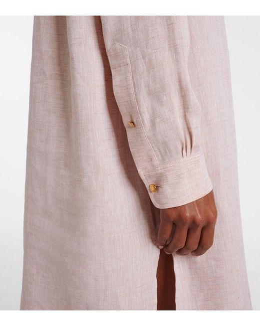 Loro Piana Pink Catlin Linen Tunic