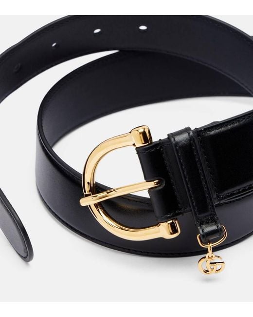 Gucci Black Leather Belt