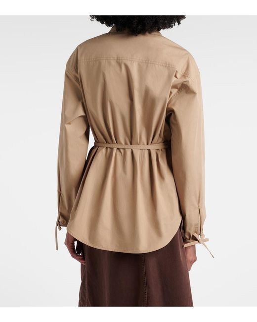 Moncler Natural Cotton Poplin Shirt