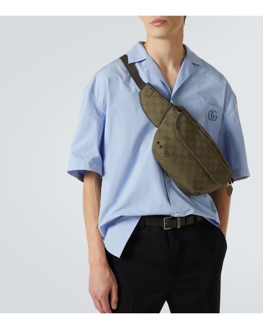Gucci Guerteltasche Gg Large Aus Canvas in Green für Herren