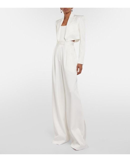 Alex Perry White Corset Top