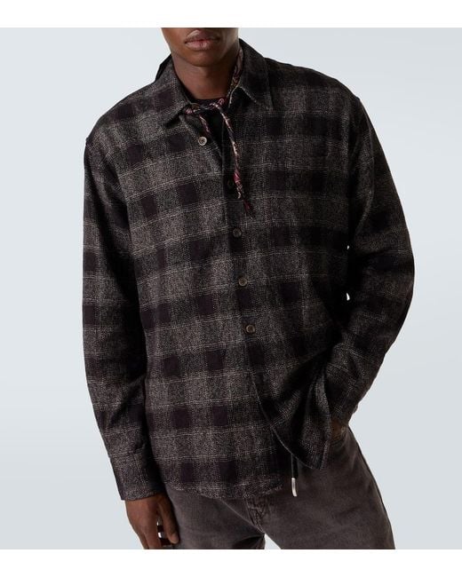 Camisa Above De Algodon A Cuadros Our Legacy de hombre de color Black