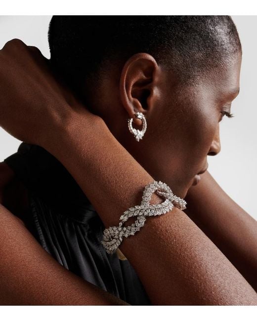 YEPREM Metallic Y-Couture 18Kt Bracelet With Diamonds