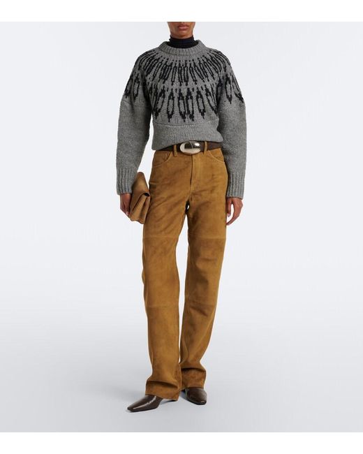 Altuzarra Gray Coleman Fair Isle Wool Sweater